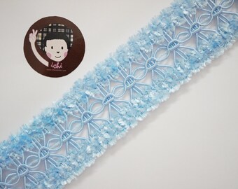 5 yard 1-7/8" Light Blue Chenille Braid