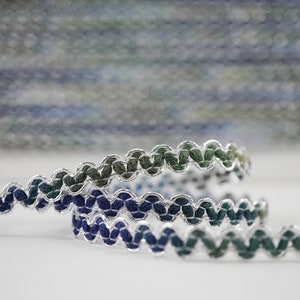 5 yards Multicolored Rick Rack with Silver Metallic, rainbow rick rack, multicolored braided trim, multicolored braid, multicolored lace