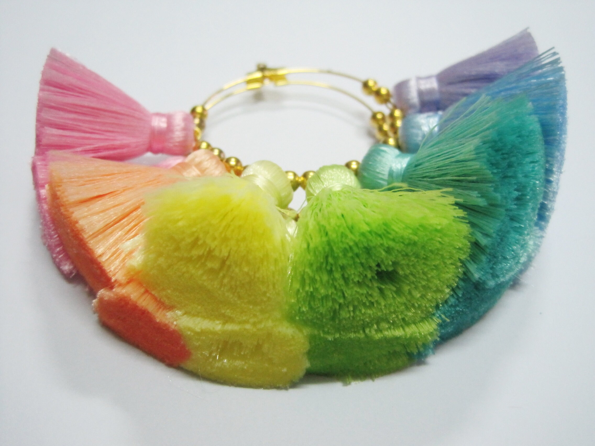 Rainbow Tassel Kazhi Set of 6