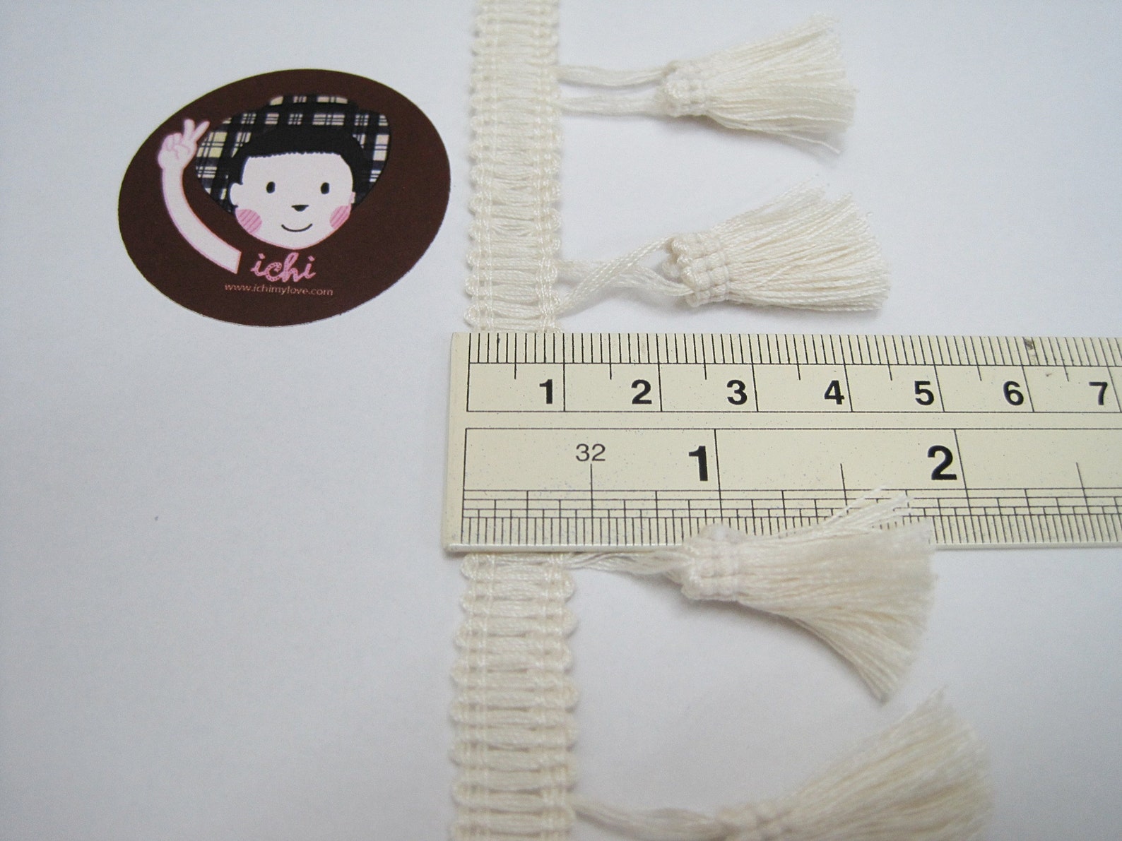 5 Yards 4 Cm Tassel Fringe Ivory Tassel Trim White Tassel Etsy