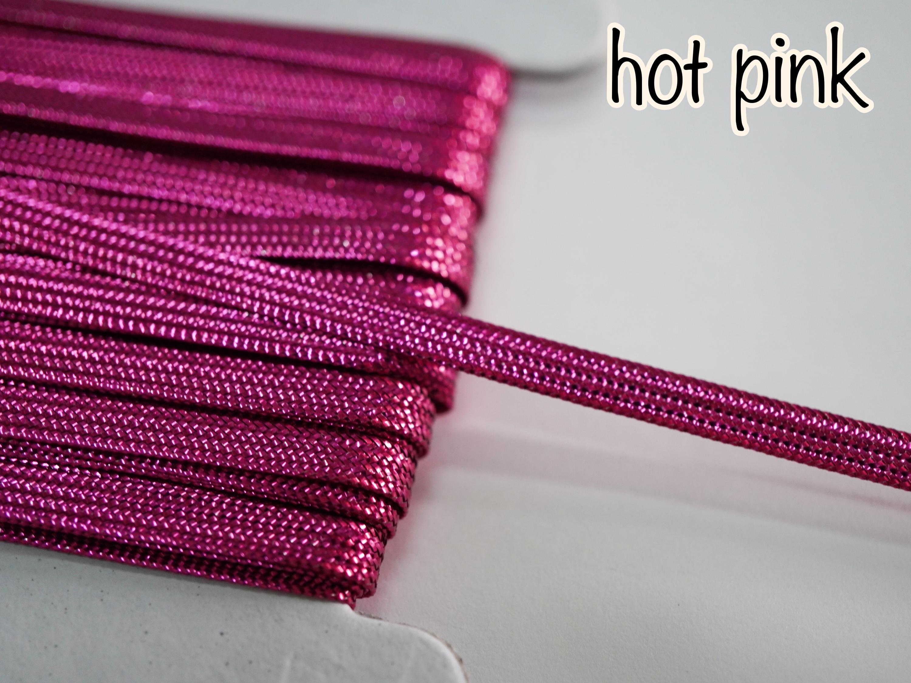 Pink Shiny Ribbon 5 Yards 3/16