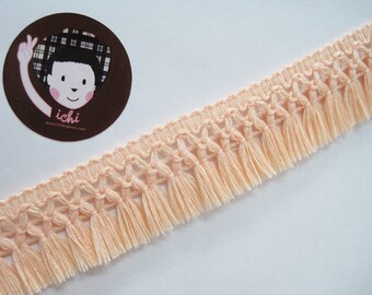 5 Yards 1-1/4" Soft Orange Tassel Trim