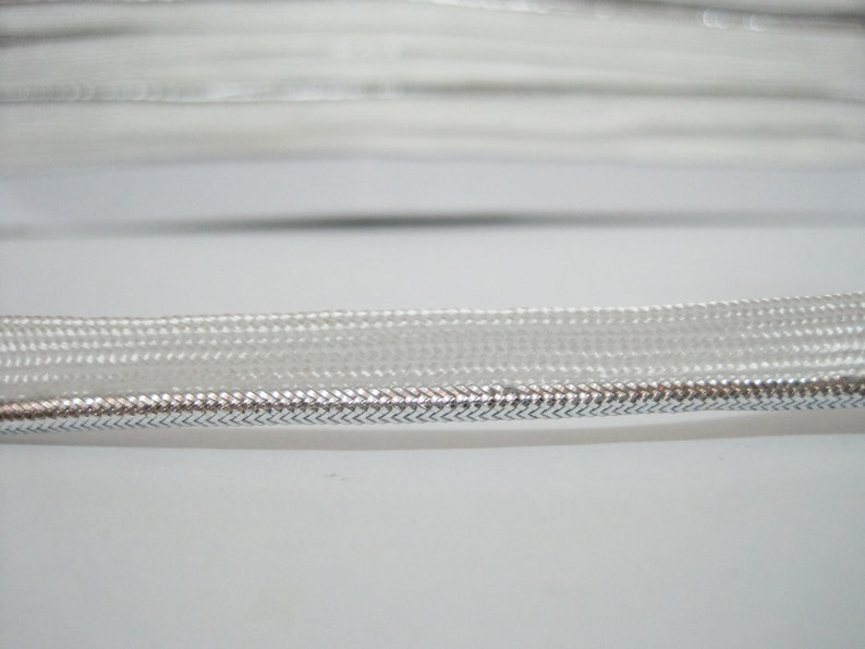 5 Yards Whitesilver Metallic Lip Cord Piping Edge Piping Etsy