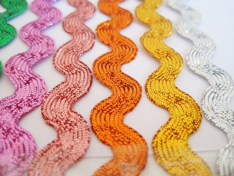 5 Yards Orange Metallic Rick Rack Trim Orange Trim Ric Rac | Etsy
