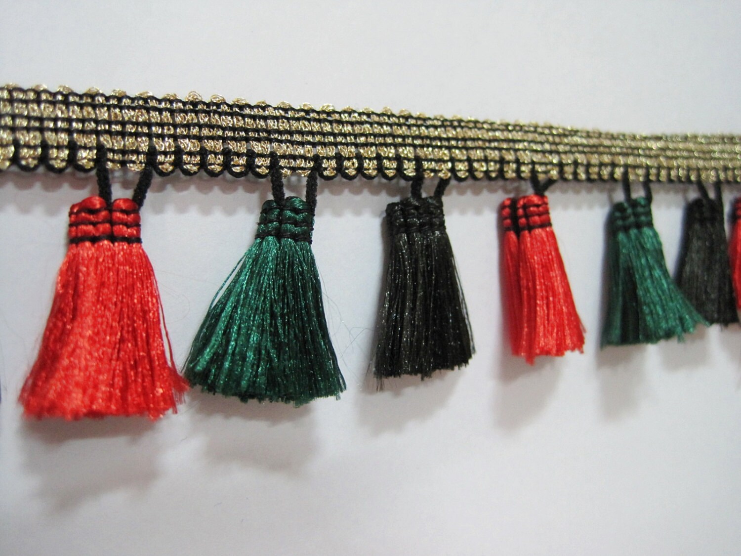 1 Yard Christmas Tassel Fringe Tassel Trim French Tassel Etsy