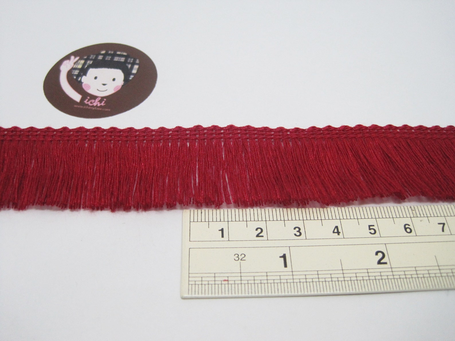 5 Yards Ruby Cotton Tassel Trim Red Tassel Fringe Wholesale Etsy