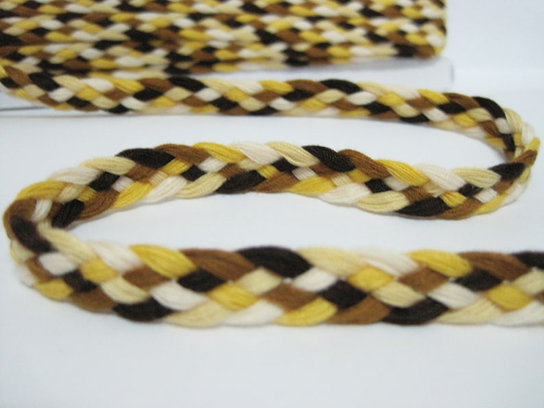 5 Yards Braided Trim Multicolored trim Flat Braided Cord | Etsy