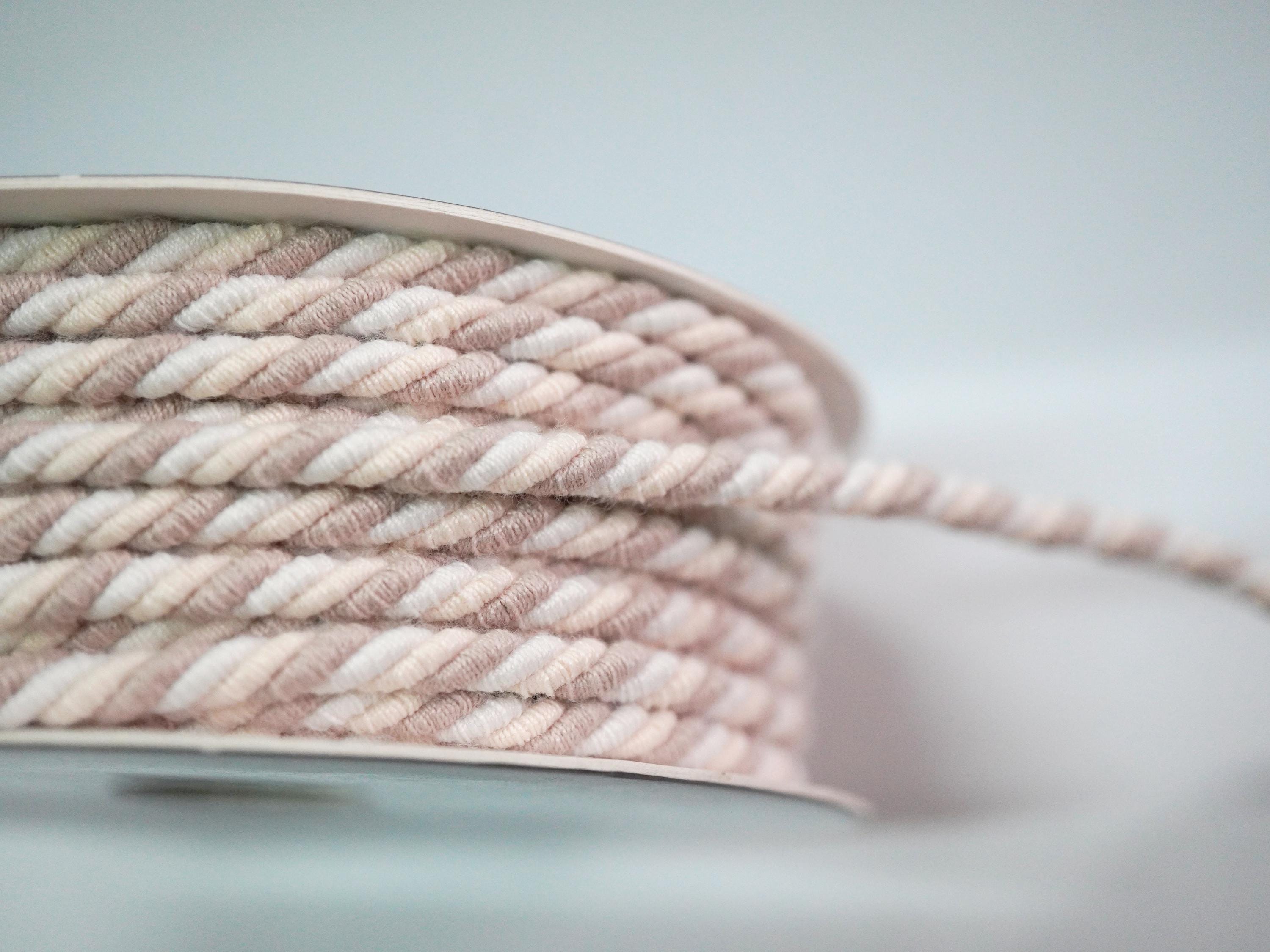 Anilla Ropes 5 Yds 4 Mm Vanilla-beige-ivory Twist Cord, Braided Cord, Soutache Cord ...