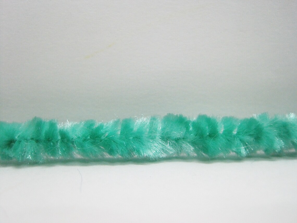 5 yard Aqua Green Chenille Cord Chenille trim velvet trim Etsy