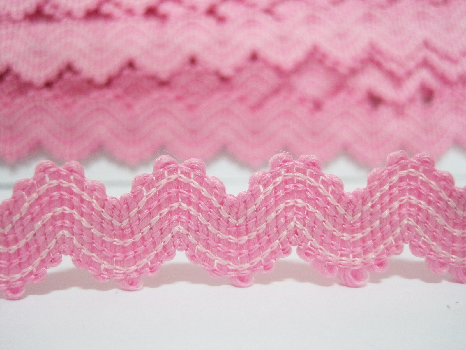 5 yards Pink Elastic Rick Rack Trim elastic trim Ric Rac Etsy