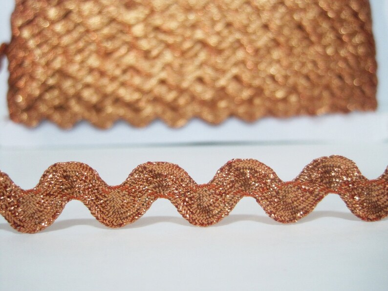 5 Yards Tangerine Metallic Rick Rack Trim Orange Trim Ric - Etsy