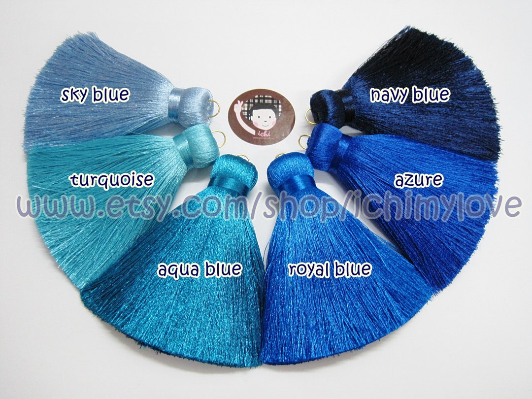 1 Pc Blue Big Tassel, Baby Blue Tassel, Wholesale Tassels, Jumbo Silk Tassel, Big Tassel, Tassel