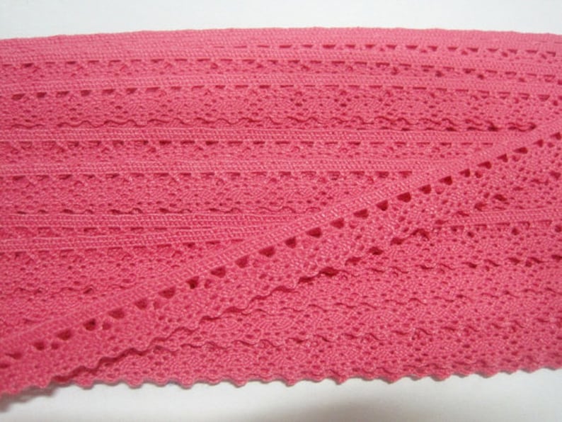 5 yards Pink Trim Trim lot Lace Trim Cotton Lace Trim Pom Etsy