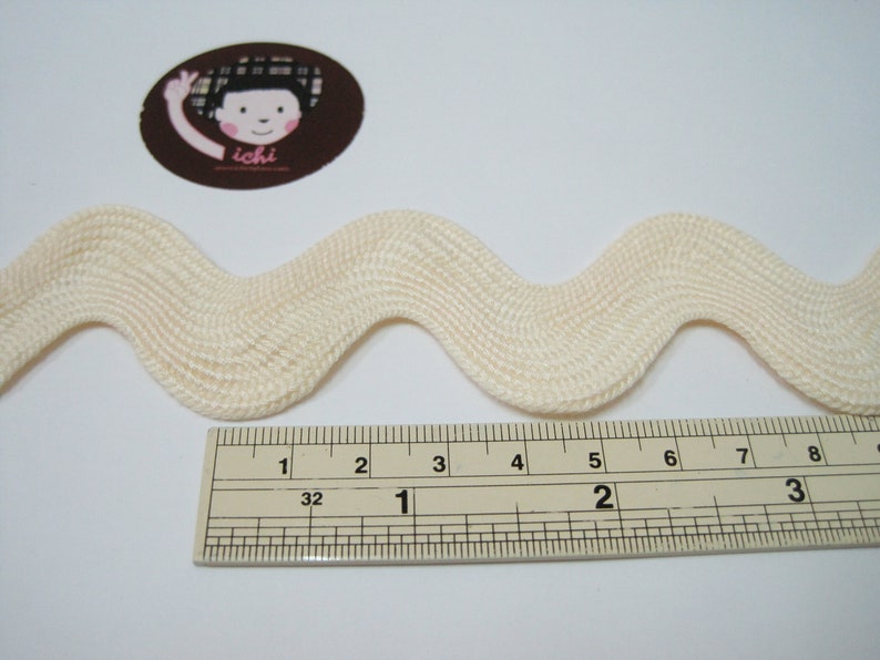 5 Yards Cream Jumbo Rick Rack Trim Ivory Rick Rack Jumbo Ric Etsy