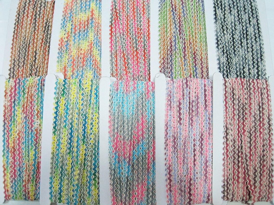 5 Yards Multicolored Rick Rack Trim Ric Rac Trim Rick Rack - Etsy