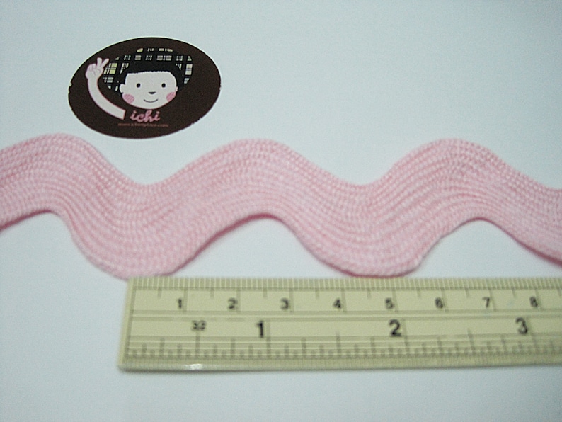 5 Yards Pink Jumbo Rick Rack Trim Pink Rick Rack Jumbo Ric Etsy