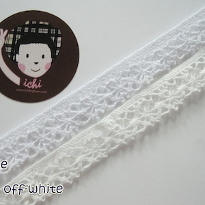 5 yards 9/16&quot; White Crochet Lace Trims, Lace Trim, Crochet Lace Trim, White Lace, Lace Trim Ribbon, White lace, White trim, White Lace Trim
