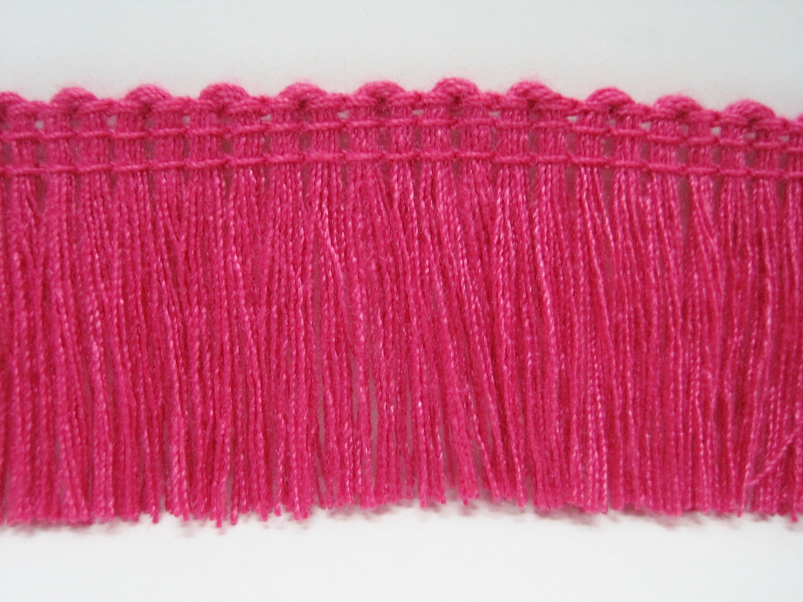 5 Yards Hot Pink Cotton Tassel Trim Pink Trim Pink Tassel Etsy