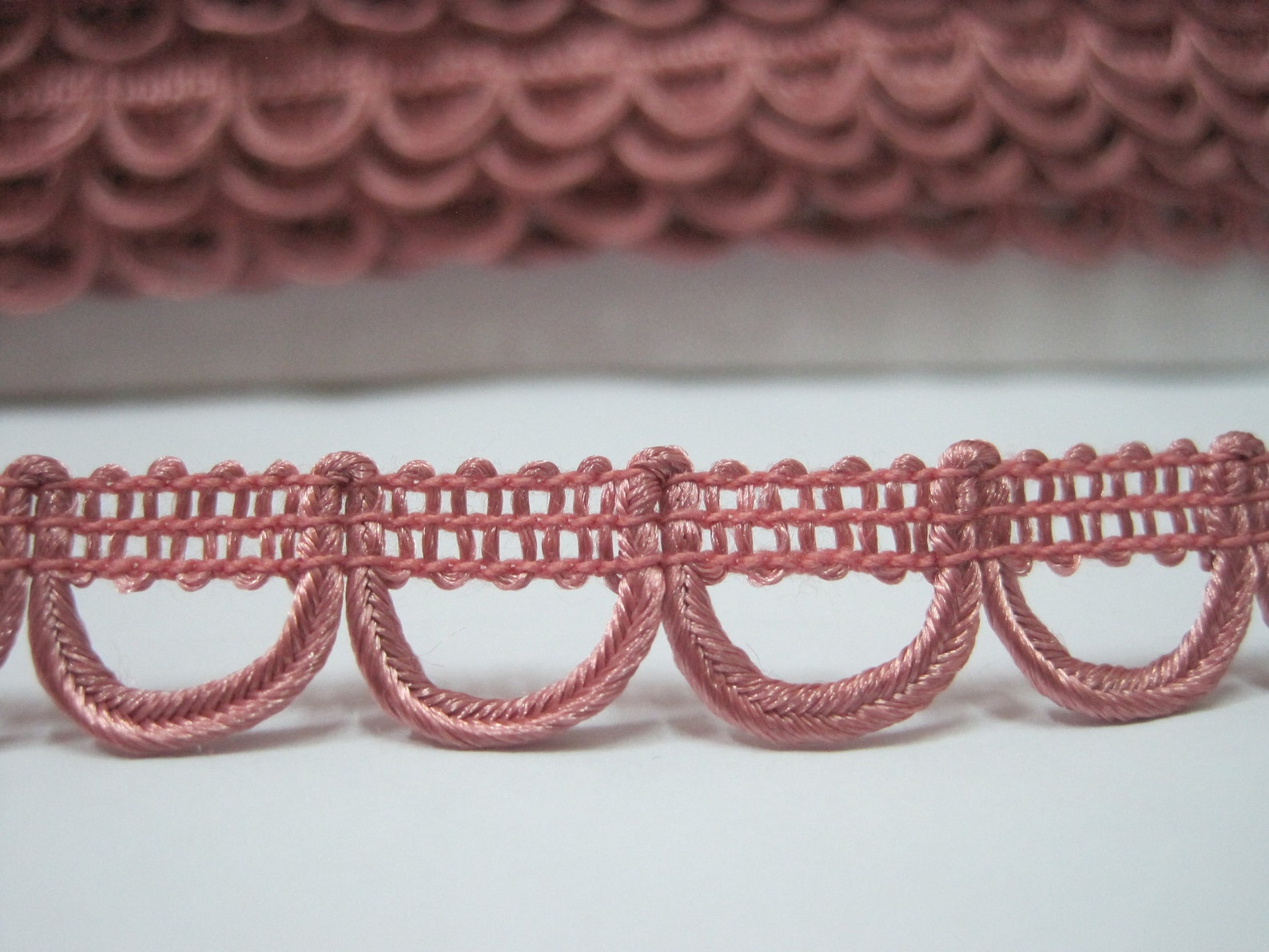 5 Yards Pink Loop Trim, Loop Trim, Braided Trim, Button Looping Trim ...