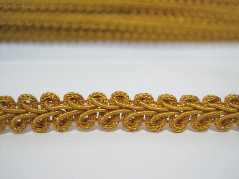 5 Yards 3/8 Classic Gold Gimp Braided Trim Gimp Braid Etsy