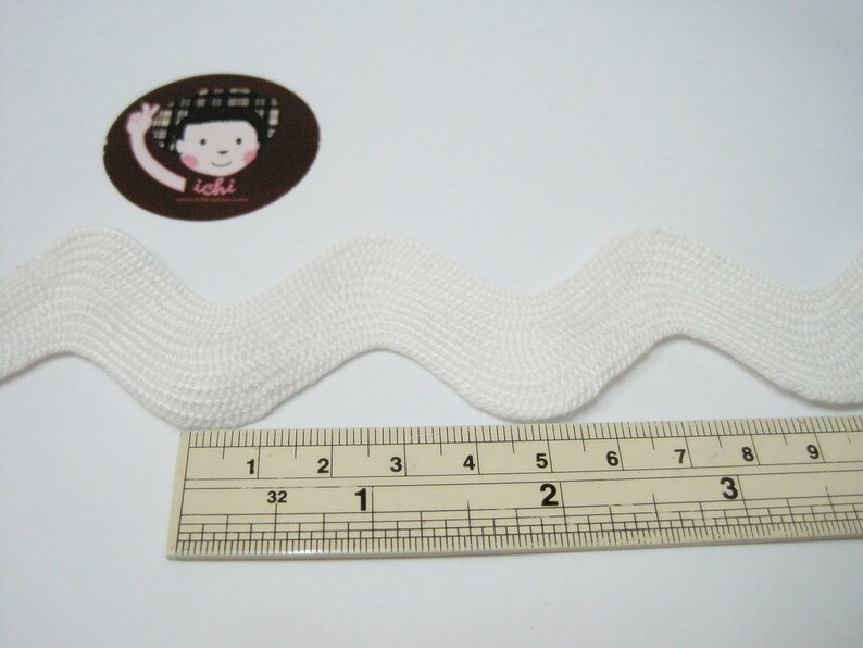5 Yards White Jumbo Rick Rack Trim White Rick Rack Jumbo Ric Etsy