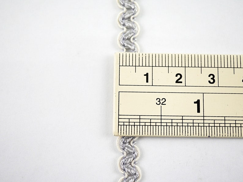 5 Yards Gray Rick Rack, Rick Rack Trim, Zig Zag Trim, Zig Zag, Ric Rac ...