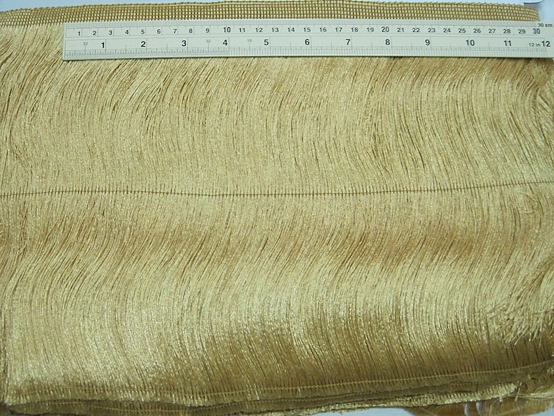 1 Yard 4 to 10 Gold Chainette Fringe, Gold Trim, Fringe tassel trim, Chainette trim, Gold tassel, Gold tassel trim, gold chainette fringe image 7