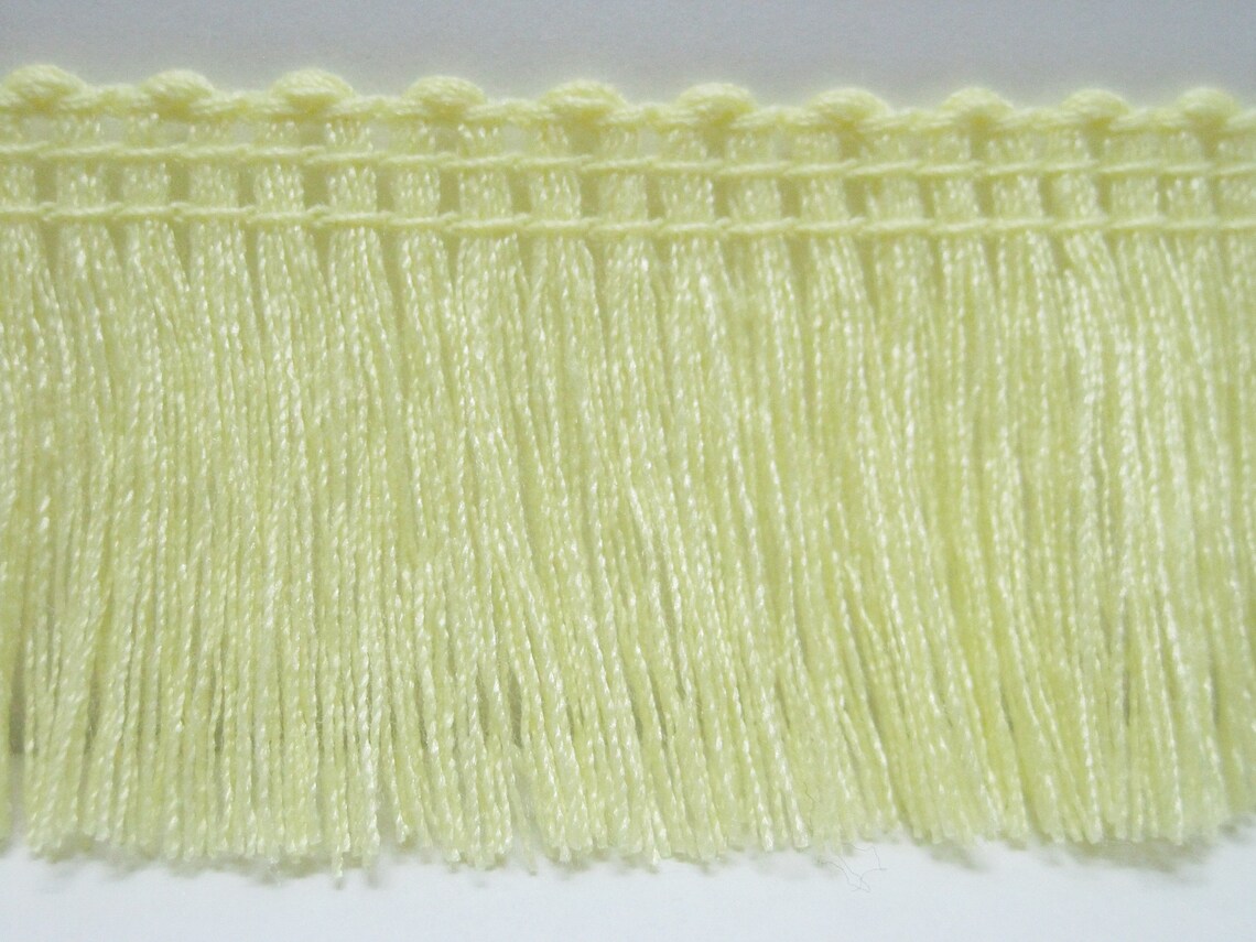 5 Yards Light Yellow Cotton Tassel Trim Yellow tassel fringe Etsy