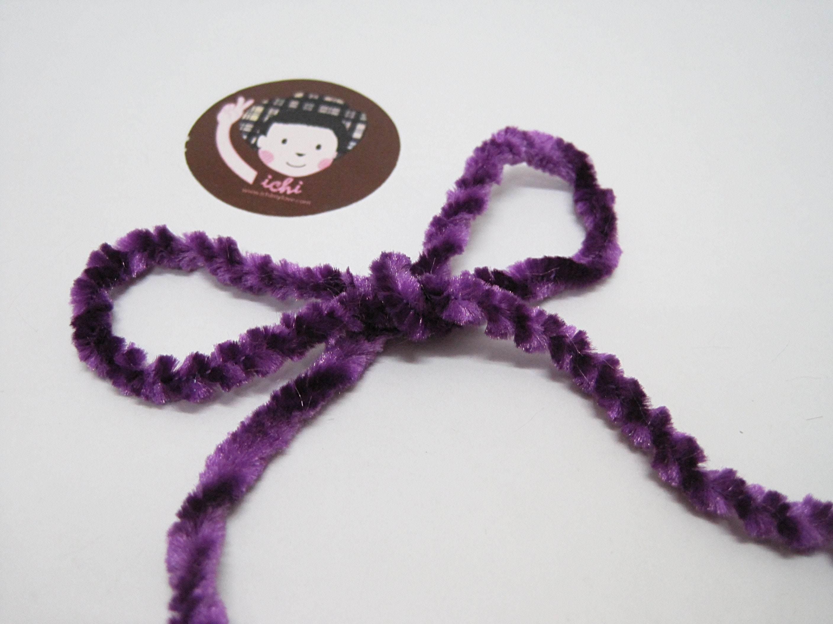 5 yard Violet Chenille Cord Chenille trim velvet trim Etsy