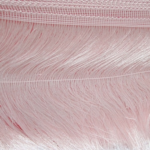 1 Yard 4" to 10" Soft Pink Chainette Fringe, Pink Trim, Fringe tassel trim, Chainette trim, pink tassel, pink tassel trim, pink chainette