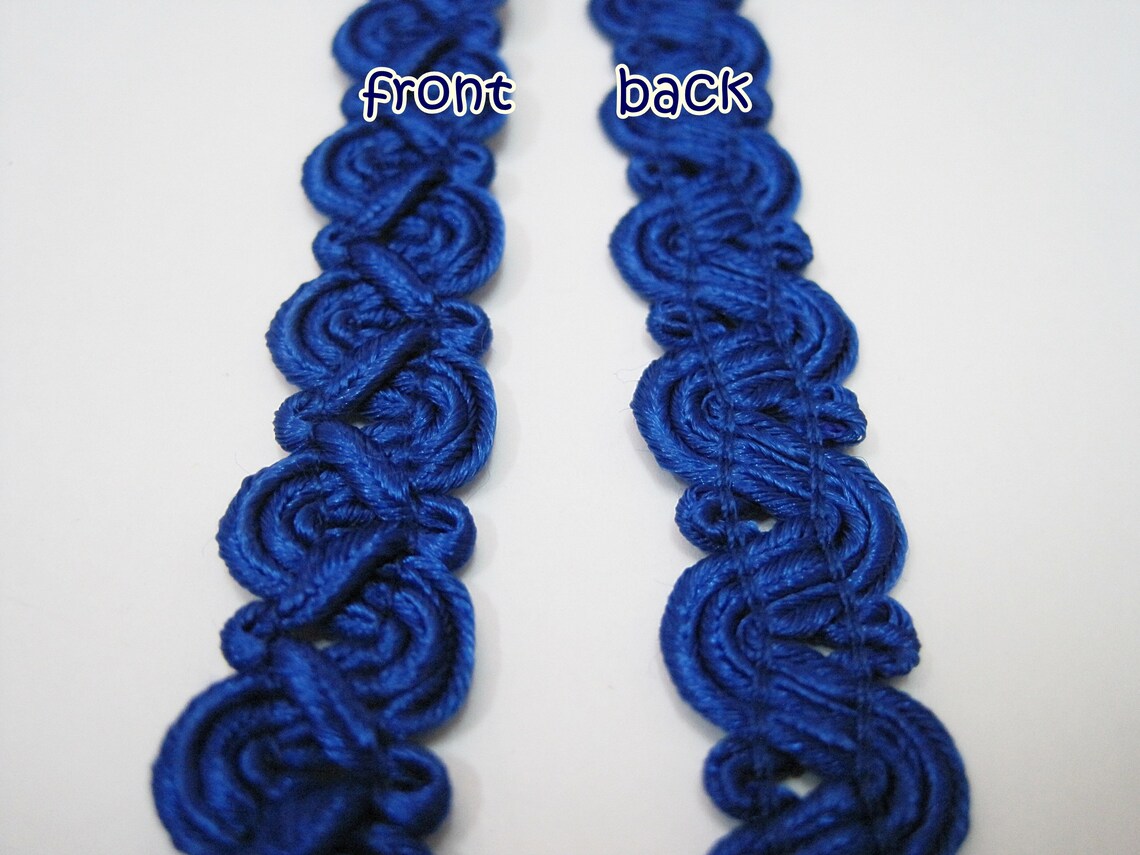 5 Yards Blue Braid Braided Trim Braided Headband Picot Etsy UK