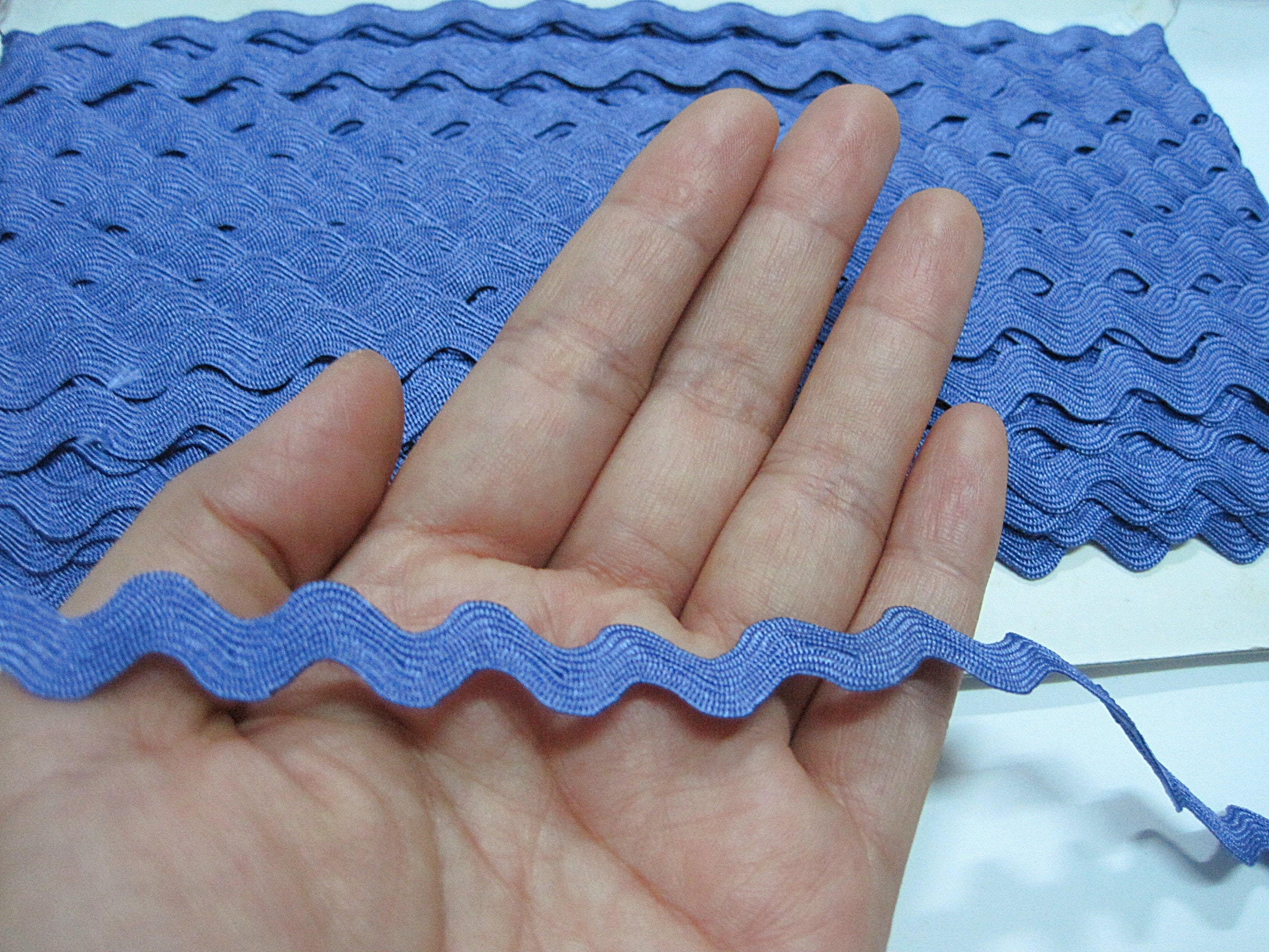 5 Yards 1/2 Rick Rack Trim Indigo Rick Rack Trim Rick Etsy