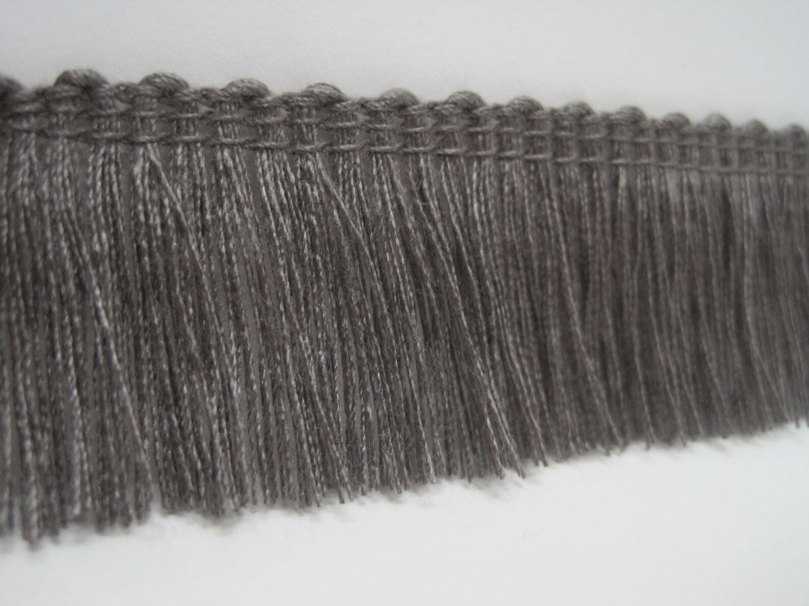 5 Yards Dark Gray Cotton Tassel Trim Gray Trim Gray Tassel Etsy