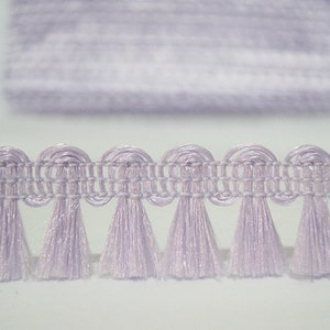 5 yardas Lilac Mini Tassel Trim, Shiny Tassel Trim, Violet Trim, Purple tassel Trim, tiny tassel, violet tassel trim, purple, lavender trim
