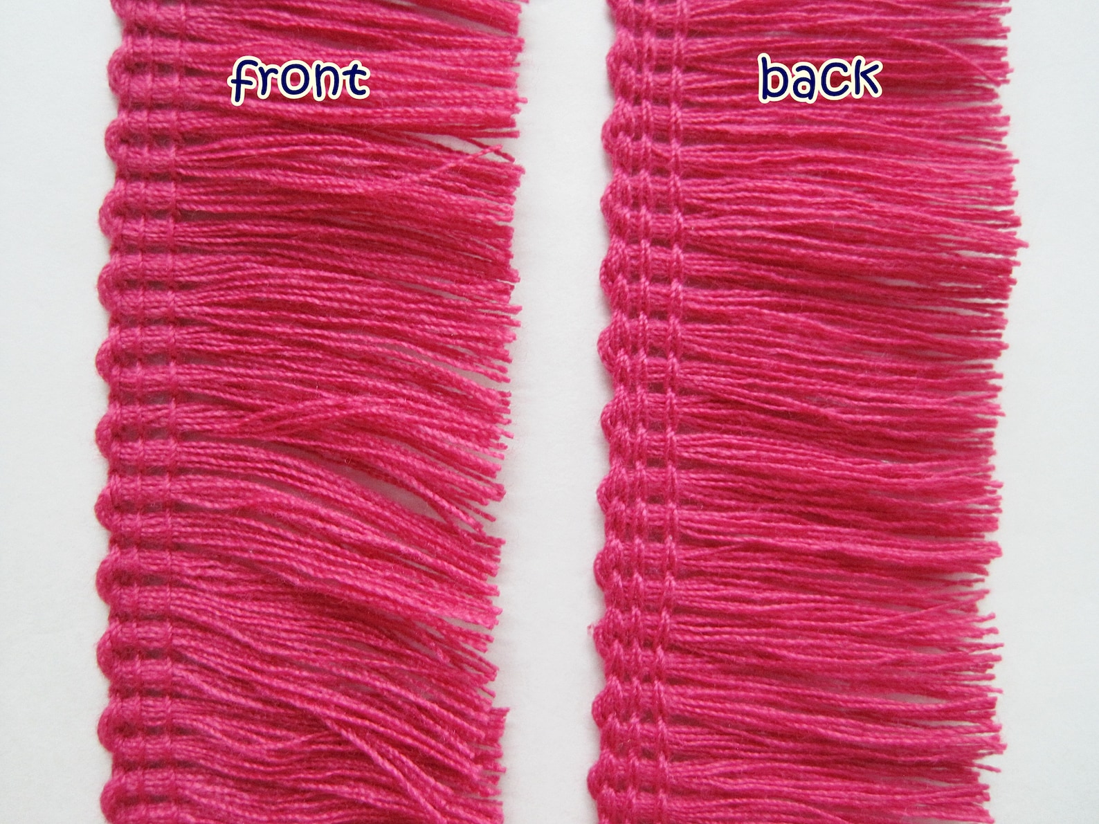 5 Yards Hot Pink Cotton Tassel Trim Pink Trim Pink Tassel Etsy