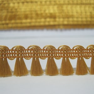 5 Yardas Classic Gold Mini Borla Trim, Gold Trim, Gold tassel Trim, Trim set, trim al por mayor, mini tassel, gold trim, diminuta borla, oro