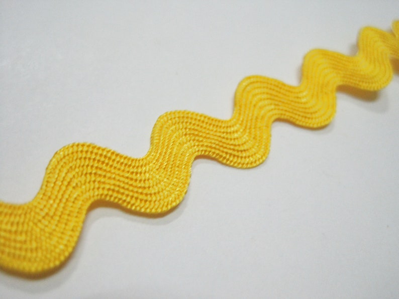 5 Yards 1/2 Rick Rack Trim Bright Yellow Ric Rac Trim Etsy