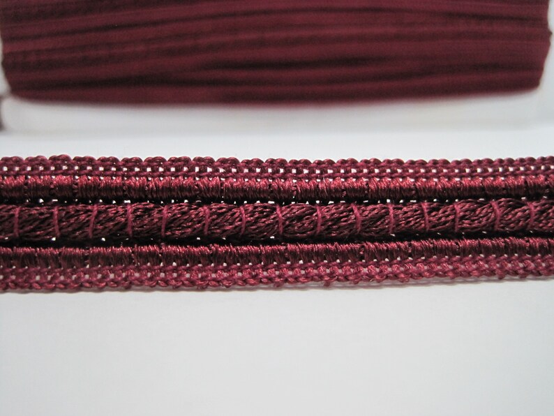 5 Yards Burgundy Braided Trim Gimp Braid Braided Cord Gimp Etsy