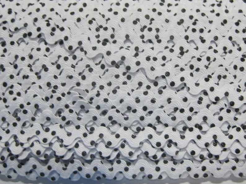 5 Yards White Polka Dot Mini Rick Rack Trim Ric Rac Trim Etsy