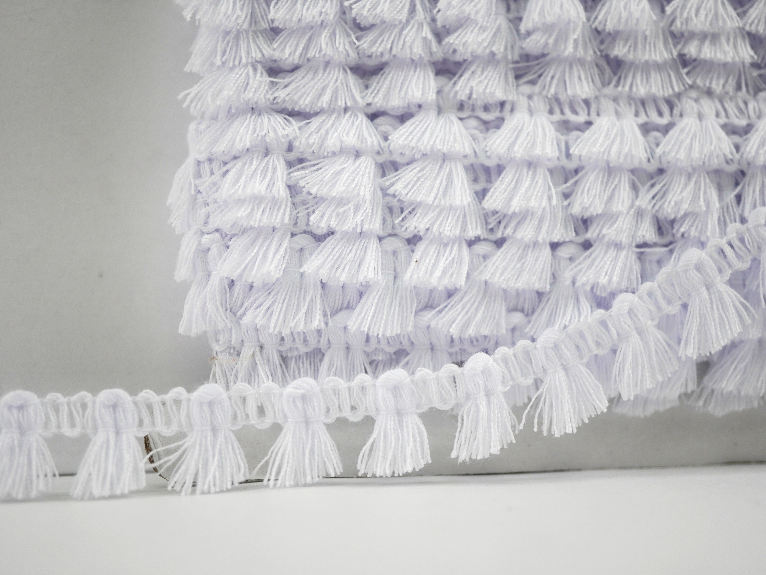 5 Yards White Tassel Trim Tassel Trim Tassel Fringe Etsy