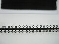 5 yards Black Picot Trim, picot edge trim, picot edge ribbon, picot lace trim, tiny picot, soutache braid, black picot trim, black trim product logo