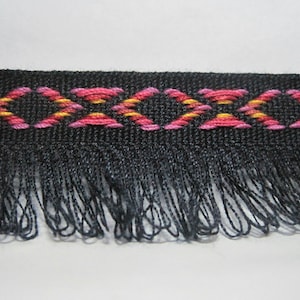 5 werven Deep Navy Blue Boho lus Trim, blauwe Trim, kwast Trim, Groothandel trim, kwast, lus trim, kwast lus trim, loop fringe, blauwe trim