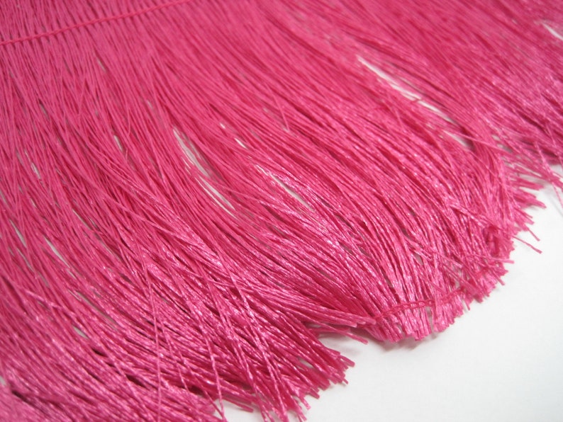 1 Yard 4 to 10 Hot Pink Chainette Fringe Pink - Etsy