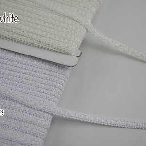 5 Yards 5/16&quot; White Braid Trim, White Braid trim, Gimp Braid, Braided Gimp Trim, Scroll Braid Trim, Chinese Braided Trim, white trim, white
