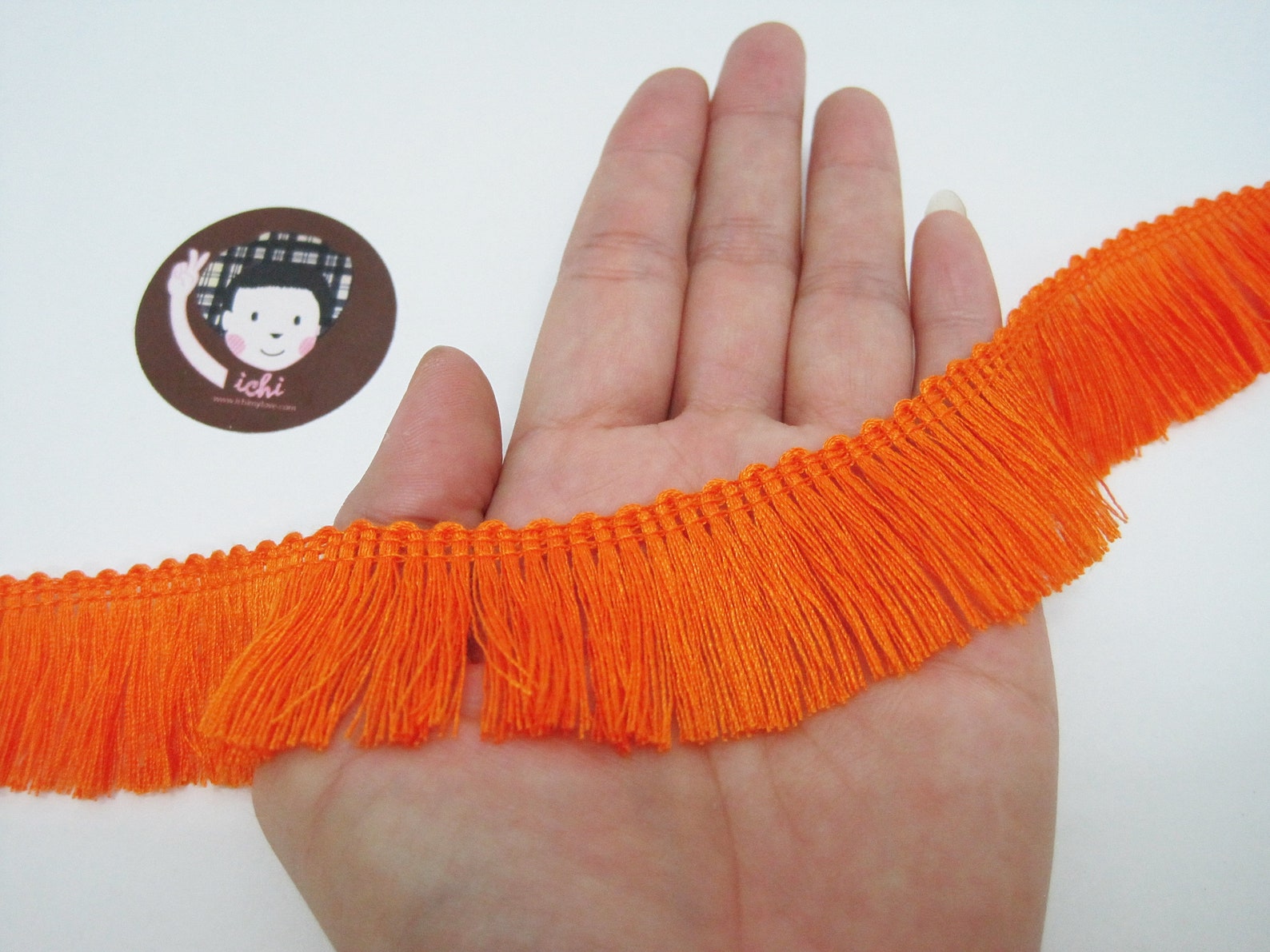 5 Yards Orangered Cotton Tassel Trim Orange Trim Orange Etsy