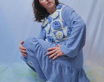 Tea Party Merino Wool Vest