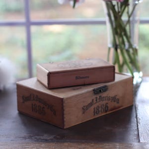 Boîtes à cigares anciennes. Lot de 2