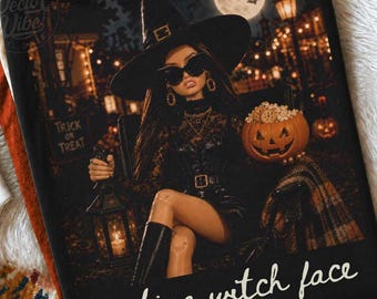 Funny Resting Witch Face PNG, Halloween Sublimation Design, Sarcastic Spooky Season Shirt PNG, Adult Humor Witch Graphic, Trendy Fall PNG