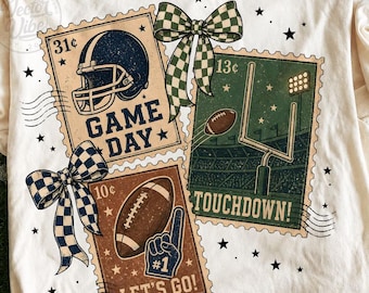 Football Mom Club PNG, Small Town Game Day Shirt Design, Coastal Stripes Sublimation, High School Friday Football DTF