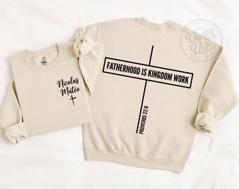 Fatherhood Is Kingdom Work PNG SVG, Funny Christian Dad Shirt Design, Faith Based Fathers Day Digital Download